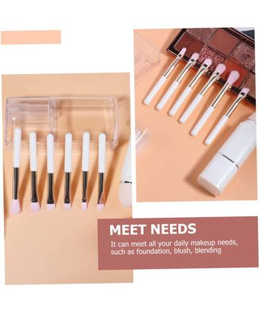 Beaupretty 4 Sets Makeup Brush Set Make up Sponge Makeup Powder Brush Make up for Face Makeup Brush for Women Cosmetics Brush White Artificial Fiber Eyebrow Brush Travel Square - Buy Online on GoSupps.com
