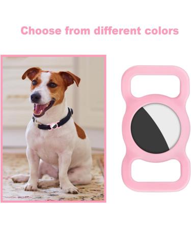 Ainiv Silicone Protection Case for Apple Airtag - Pink | Durable Dog Collar & Pet Loop Holder | Ideal for Tracking Dogs & Cats - Buy Online on GoSupps.com