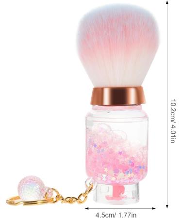 FOMIYES Retractable Makeup Brush Travel Face Blush Brush Portable Powder Foundation Sunscreen Brush with Ball for Blush Bronzer Buffing Highlighter Powder Cosmetics Pink - Buy Online on GoSupps.com