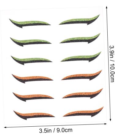Beavorty 18 Pairs Anti Sweat Eyeliner Green Eyeshadow Instant Eyeliner Stickers Women Eyeliner Decal Man Prom - Buy Online on GoSupps.com