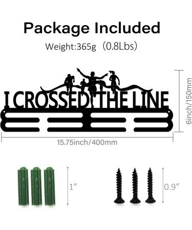 Superdant Runner Medal Hanger Display - Crossed The Line Race Medal Holder - 60+ Medal Holder for Competition Athlete Gift - Buy Online on GoSupps.com