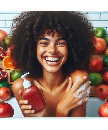 LOVU Revitalizing Pomegranate Bliss Body Wash Refresh Your Skin and Senses (Pomegranate) - Buy Online on GoSupps.com