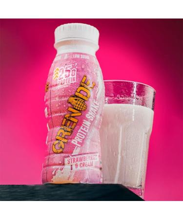Grenade Protein Rich Shake - Strawberries & Cream 8 x 330ml | International Shipping Available - Buy Online on GoSupps.com