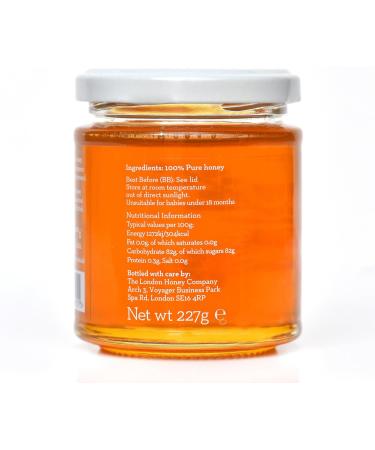 London Honey Company British Blossom Honey Jar 227g - 100% Pure Raw Honey - Sustainably Produced - Buy Online on GoSupps.com