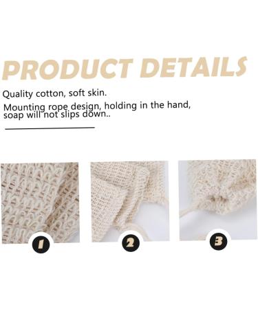 Healeved 10pcs Soap Foaming Foaming Bags Soap Foaming Net Natural Soap Bag Loofah Soap Bag Sisal - Buy Online on GoSupps.com