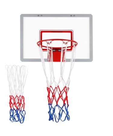 2 Pack 8 Loop Mini Basketball Net Replacement Heavy-Duty Nylon Little Tikes Small Basketball Net with Vibrant Color All Weather Anti Whip for Indoor Door/Room Walls 8"-10.25" Hoop