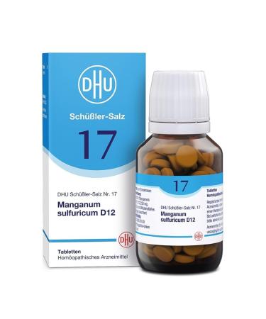 DHU Sch ßler-Salz No. 17 Manganum Sulfuricum D12-The Mineral salt of blood formation-the original-environmentally friendly in the medicinal glass 200 hours of tablets