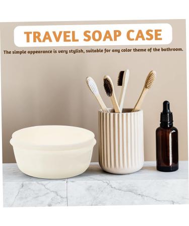 Ciieeo 8 Pcs Travel Soap Box Household Soap Cases Portable Soap Decorative Soap Bar Soap Case Soap Bar Holder Kitchen Soap Holder Travel Soap Case Soap Dish Round Container Box Pe White - Buy Online on GoSupps.com