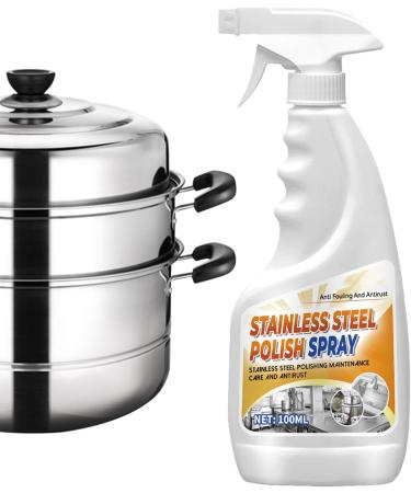 Oil Stain Cleaner Spray Kitchen Spray Cleaner - Stainless Steel Cleaning Agent For Stove Kitchen Pots And Tableware - Buy Online on GoSupps.com