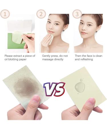 4 Packungen Gesichts-L schpapier Gr ntee labsorbierende Bl tter f r M nner Frauen 400 St ck Gesichts l Blotting Paper Gesicht Blotting-Papiere Face Oil Blotting Papers l-L schpapier Green Tea - Buy Online on GoSupps.com