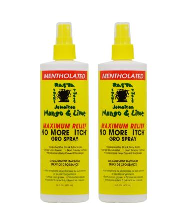 Jamaican Mango & Lime No More Itch Gro Spray Maximum Relief 16ozPack of 2 - Buy Online on GoSupps.com