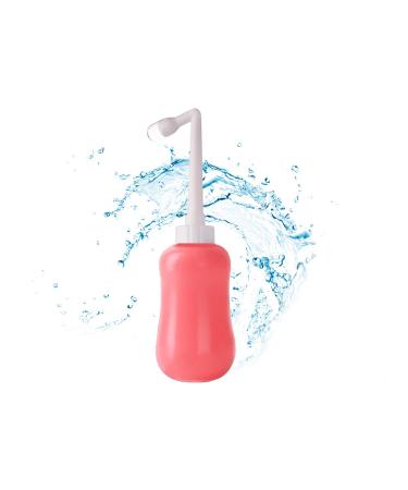Portable Travel Bidet for Postpartum Perineal Care Portable Travel Bidet 380ml Essentials for Birth Tears Hemorrhoid Treatment New Baby Pain (Pink)