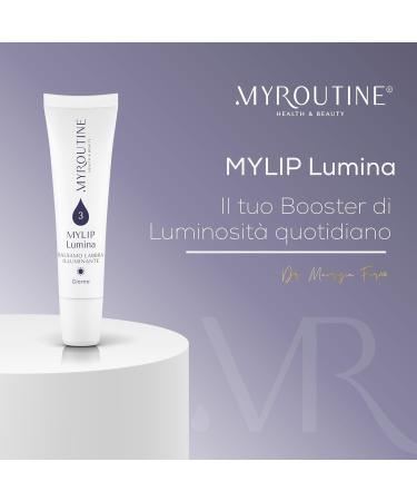  MyRoutine Health & Beauty MyLip Lumina - Lip Balm with Light Effect and Deep Hydration with Vitamin C Sweet Almond Oil and Shea Butter for Soft Lips and a Bright Smile - By Maurizia Furno - Buy Online on GoSupps.com