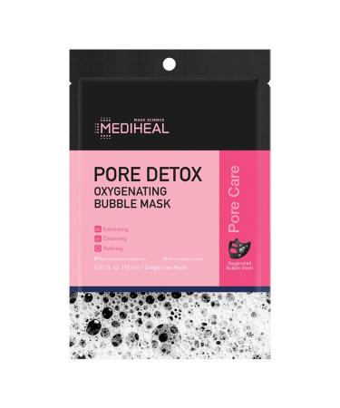 Mediheal Pore Detox Oxygenating Bubble Mask - 5 Sheets (0.60 fl oz Each) | Deep Cleansing Face Treatment - Buy Online on GoSupps.com