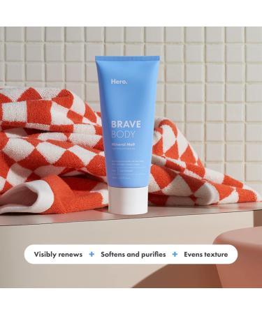 HERO COSMETICS Brave Body Hydrating Mineral Melt - Renew & Smooth Acne-Prone Skin - Shea Butter + Almond Oil - 6.76 Fl. Oz - Buy Online on GoSupps.com