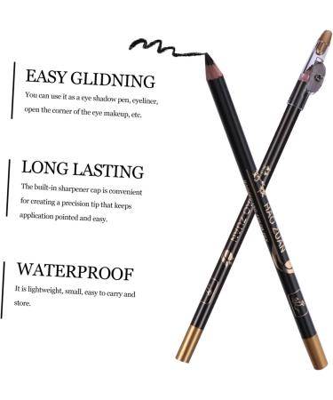SOESFOUFU Eyebrow Pencil Black 8pcs sharpener eyebrow pencil Makeup Accessories tool eyebrow liner 2 in 1 eyebrow pencil coffee 1 count (Pack of 1) Black - Buy Online on GoSupps.com