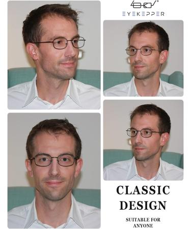 Eyekepper Metal Frame Reading Glasses - Spring Hinge 4-Piece Set +1.50 Magnification | International Shipping Available - Buy Online on GoSupps.com