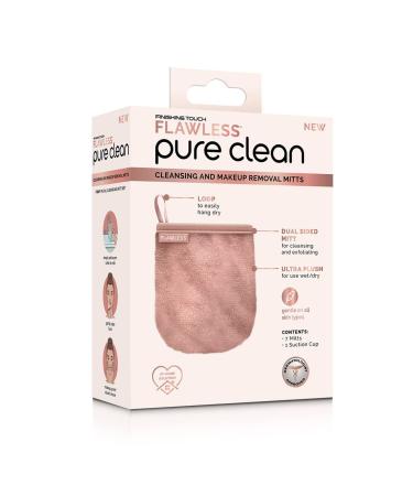 Finishing Touch Flawless Facial Mitt & Cloth Set | Reusable Makeup Remover Pads | Face Wipes for Clean & Clear Skin - Buy Online on GoSupps.com
