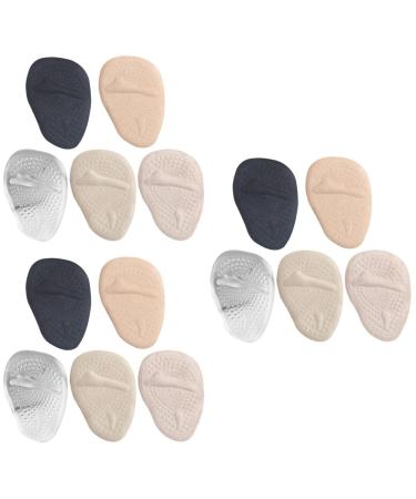 Gatuida 15 Pairs Half Size Pad High Heel Insoles High Heel Shoe Grips Gel Insoles Ball of Foot Cushions Neuroma Pads Half Foot Inserts of Foot Pads Front Feet Felt Jp Velvet