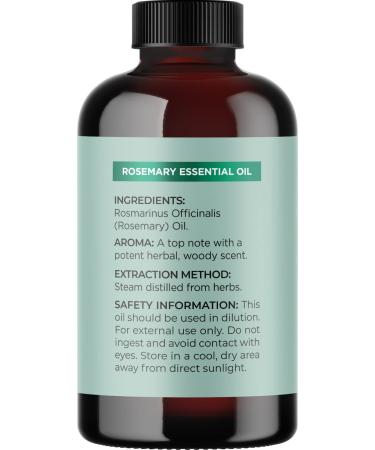 Pure Rosemary Essential Oil for Aromatherapy - Hair, Skin, Nails - 1 Fl Oz - Dry Scalp Treatment - Enhance Shine - Diffuser Oil - Buy Online on GoSupps.com