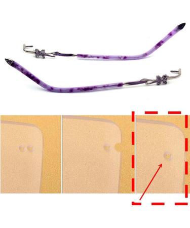 Rijpex Purple Glasses Bone Ear Hook Holder | Replacement Iron Arms & Metal Repair Parts for Borderless Glasses - Buy Online on GoSupps.com