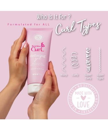 Kozma Curl Gel 6.76 fl oz - Silicone-Free Curly Hair Gel for Definition and Styling - Suitable for All Curl Types - Buy Online on GoSupps.com