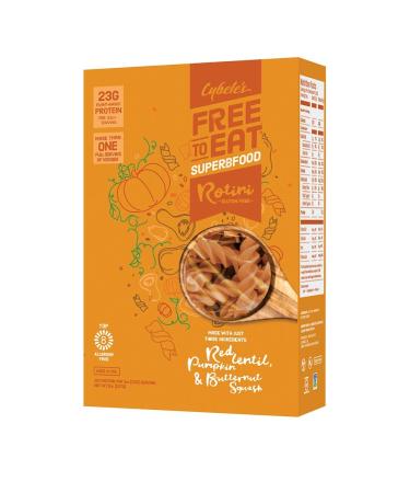 Cybele's Free to Eat Gluten Free & Grain Free Pasta| Superfood Orange, Rotini | High in Plant Based Protein |  Dairy Free, Nut Free, Soy Free, Allergen Free, Non GMO, Vegan | 8oz Box (Pack of 6) Superfood Orange Rotini 8 Ounce (Pack of 6)