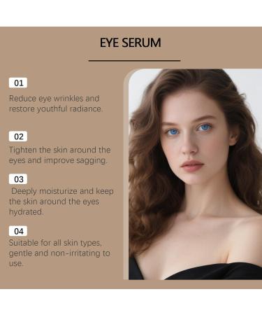 Caffeine Eye Cream with 360 Massage Roller Retinol Eye Cream Peptides for Dark Circles Puffiness Anti-Aging 0.5 fl oz - Buy Online on GoSupps.com