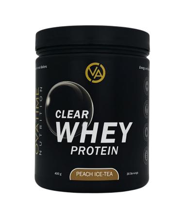 Ovatime Nutrition Clear Whey Protein - High -quality ultra -ein and clear protein powder for maximum performance unsurpassed purity - tastes like iced tea (400g Iceae Peach) Icetee Peach 400g