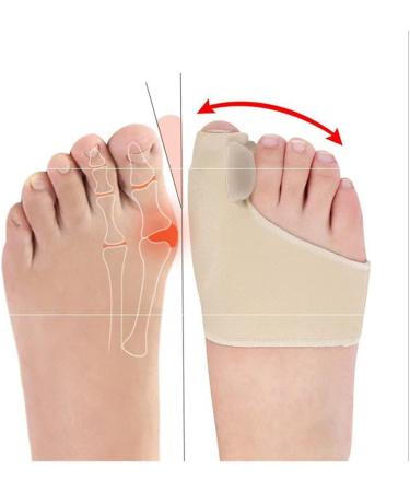 Musumi 1 pair of toe spreader hallux valgus feet bones thumb adjuster bunion splints corrector orthoses protection smooth iron foot care tool toe separator
