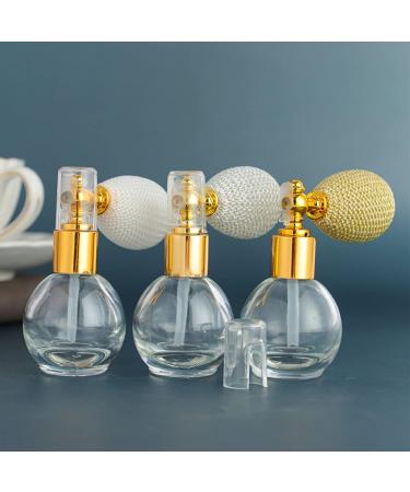 Beaupretty Vintage Glass Spray Bottles - 10ML Refillable Perfume Bottles for Women | Clear Crystal Makeup Bulb | Portable Nebulizer - Buy Online on GoSupps.com