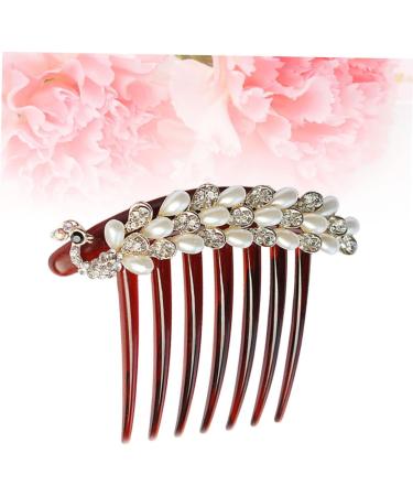 Ipetboom Hair Comb Hair Accessories Unique Design Thin Hair Retro Style Bridal Side Comb Girls Hair Styling Hair Clip Comb Different Occasions Durable Rhinestone Comb Alloy Headgear Women's - Buy Online on GoSupps.com