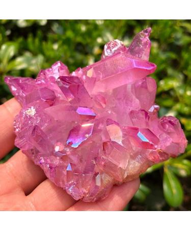 1PC Crystal Cluster Angel Titanium Quartz Crystal Specimen Minerals Reiki Stones JZIGTDEM (Color : 60g) - Buy Online on GoSupps.com