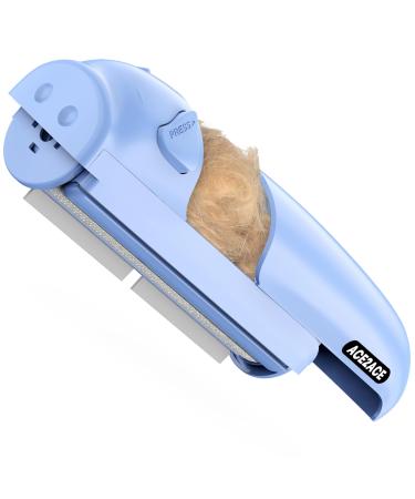 ACE2ACE Pet Hair Remover Roller Reusable Lint Roller Hair Removal Brush Self-Cleaning Animal Fur Remover for Carpet Sofa Bedding-Blue