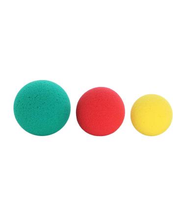 CanDo Memory Foam Hand Ball Set Yellow/Red/Green