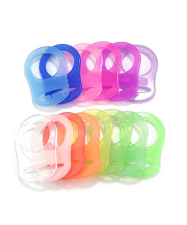 Silicone Adapter Rings Holder for MAM Nuk Baby Pacifier - BPA Free - Pack of 10 - Mix Colors - Buy Online on GoSupps.com