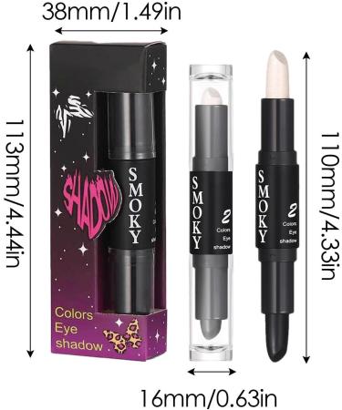 Dual Contour Stick - 2 Colors Dual Ended - Skin-Friendly Contour Makeup Pencil - Cream Contour Sticks for Highlighting and Brightening Makeup ingchengheng - Buy Online on GoSupps.com