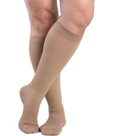 Sigvaris Dynaven 921 Access Men's Ribbed Closed Toe Knee Highs 15-20 mmHg Long Crispa ML | International Shipping Available - Buy Online on GoSupps.com