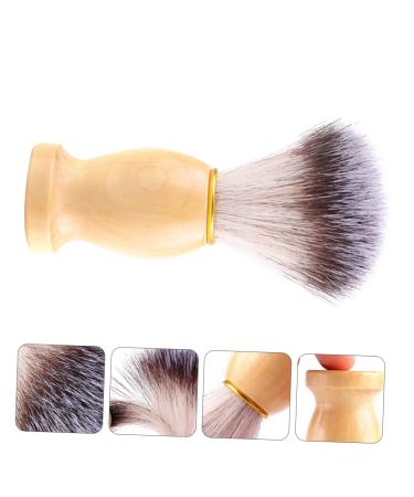 Buy NOLITOY Wooden Shaving Brush for Men - Soft Hair Beard Brush with PBT Wooden Handle | International Shipping Available - Buy Online on GoSupps.com