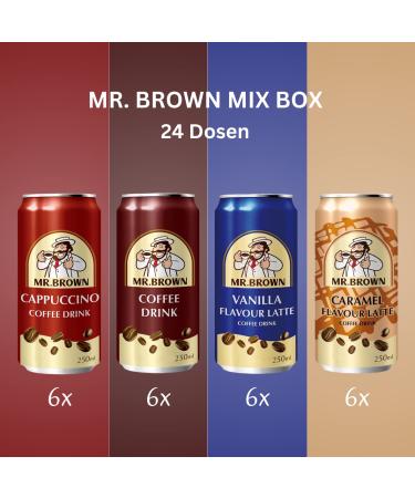 Buy Mr. Brown Coffee Drink MIX BOX - 24x250ml | International Shipping Available - Buy Online on GoSupps.com