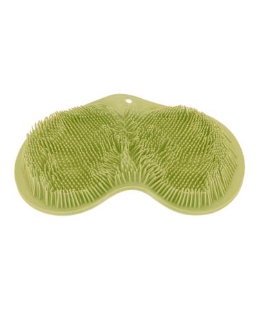 Shower foot scrubber shower foot massager shower-foot scrubber mat bathing-foot scrubber mat non-slip foot massage promotes blood circulation relieves tiredness (green)