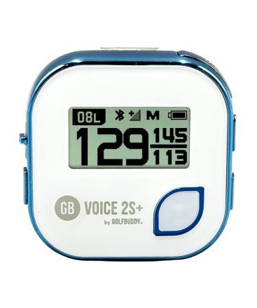 Golf Buddy Voice 2 Talking GPS Rangefinder, Long Lasting Battery Golf Distance Range Finder, Easy-to-use Golf Navigation for Hat Voice 2 SE+ (Auto Slope)_Blue