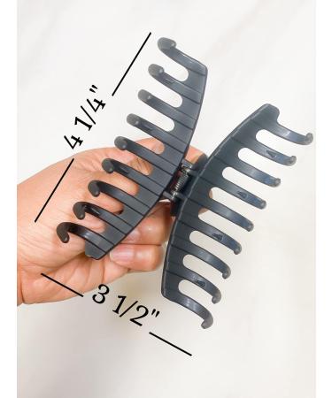 MEKEN 4-Pack Flexible & Durable Matte Colored Claw Hair Clips for Women - Large Jaw Clip for Thick or Thin Hair - Bonus 20 Black Hairpins - Buy Online on GoSupps.com
