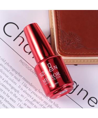 Spark Shiny Gel Nail Holographic Nail Polish Mirror Shine Nail Polish Nail Varnish Nail Foil Half Mirror Nail Polish Regular Mirror Nail Polish Metallic Flash Miss Metallic Paint - Buy Online on GoSupps.com
