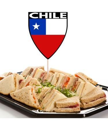 Chile Flag Rugby Ball Food & Cupcake Picks Toppers Party Decorations (14 Pack) - Buy Online on GoSupps.com