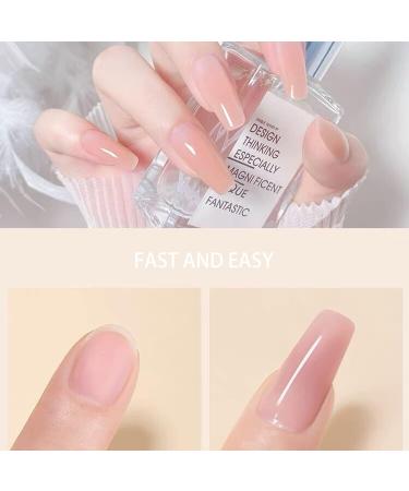 Vishine Poly Extension Gel Nail Kit Mini Nail Lamp Needed Clear Builder Jelly Gel Pink Nude Poly Nail Enhancement Trial All in One French Manicure Kit for Nail Art Starter Kit Nails - Buy Online on GoSupps.com