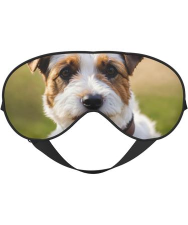 Cute Dog Print Soft Eye Mask | Comfortable Sleep Mask for Men & Women | Travel & Sleeping Essential - Buy Online on GoSupps.com