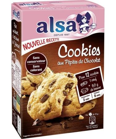 ALSA - Chocolate Chip Cookies Preparation 240G - Pack of 4 - Buy Online on GoSupps.com