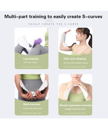 MOVKZACV Hip Trainer Pelvic Floor Strengthening Device Women Inner Thigh Exercise Equipment Kegel Trainer for Postpartum Rehabilitation (Purple) - Buy Online on GoSupps.com
