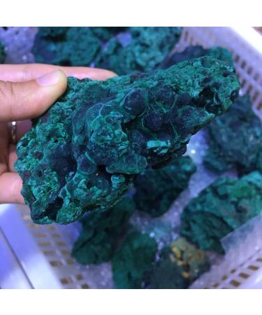 Natural Crystal Rough Natural Crystal Rough 200-300g Beautiful Natural Malachite Specimen Rough Gemstone Reiki Crystals for Collection&Home Decoration - Buy Online on GoSupps.com